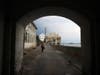 A National Park Service Officer walks towards the officer's club at Alcatraz Island on August 17, 2020 in San Francisco, California. Alcatraz Island opened to the public for the first time since the COVID-19 pandemic.