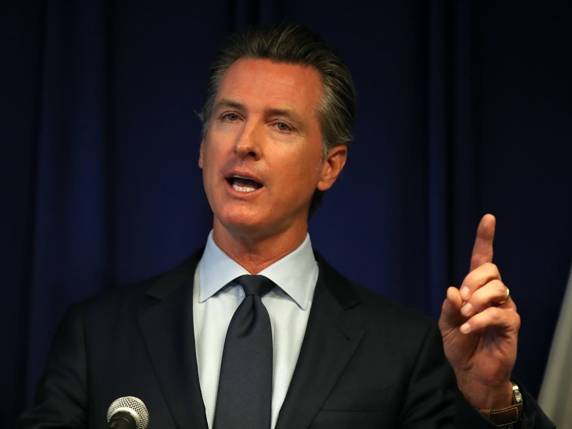 SACRAMENTO, CALIFORNIA - SEPTEMBER 18: California Gov. Gavin Newsom speaks during a news conference at the California justice department on September 18, 2019 in Sacramento, California. 