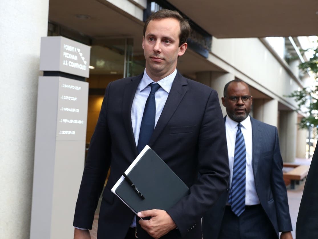 SAN JOSE, CALIFORNIA - SEPTEMBER 04: Former Google and Uber engineer Anthony Levandowski leaves the the Robert F. Peckham U.S. Federal Court on September 04, 2019 in San Jose, California. 