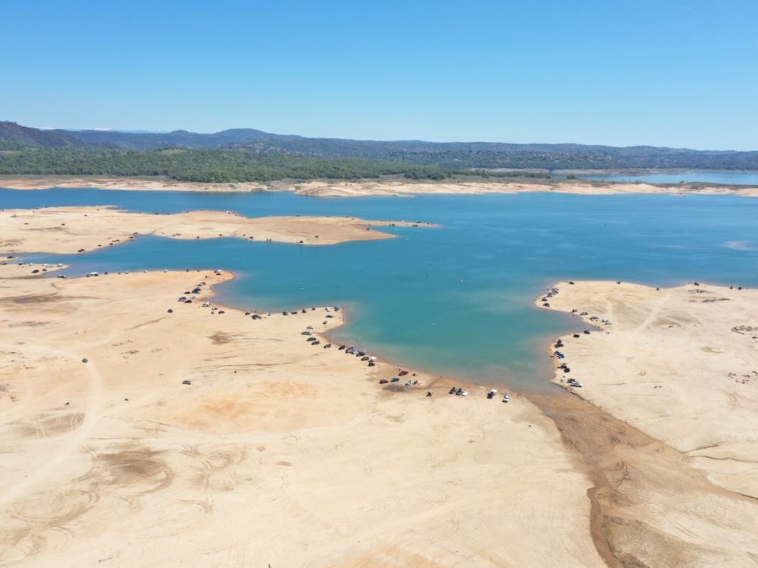 A plane carrying four people "fell like a rockβ" at 3,000 feet after it collided with another plane over California's Folsom Lake in 1965 and the aircraft was never located.