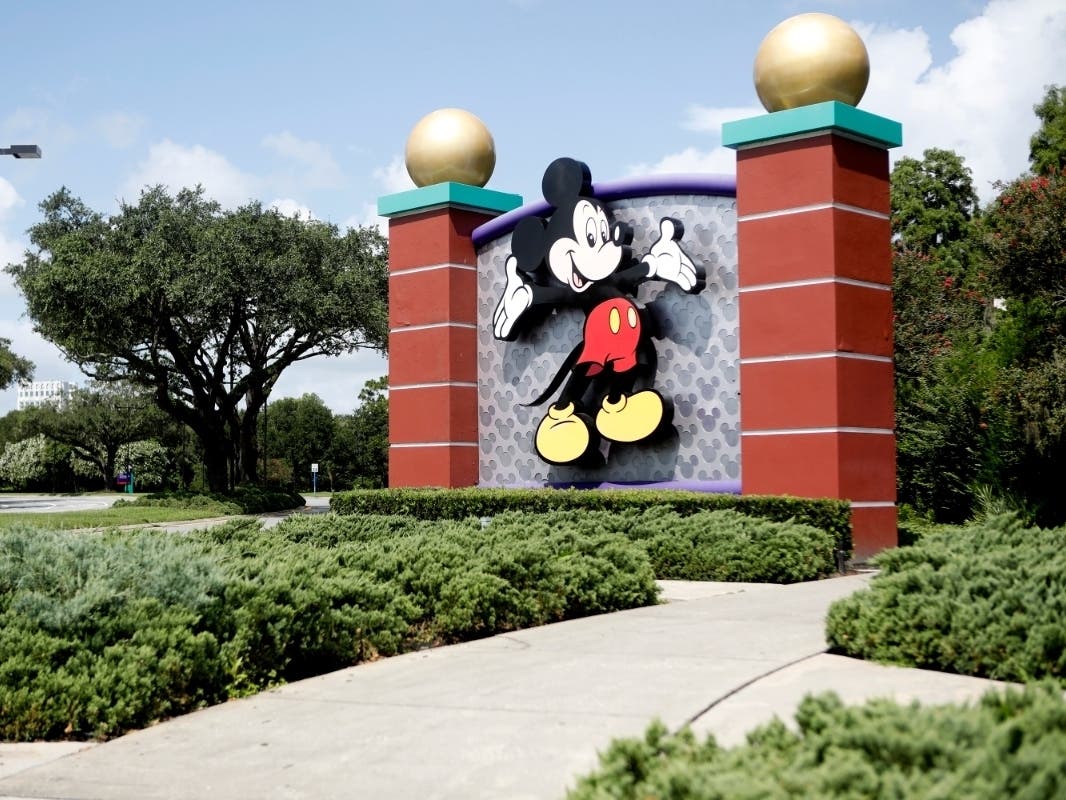 Kelly McKin, 51, faces a felony charge of battery on a security officer after spitting on a Disney World employee who asked him to wear a face mask, authorities said.