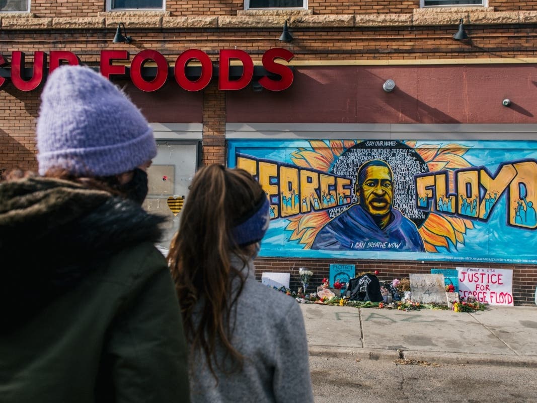 ​​People gather Tuesday in Minneapolis to celebrate the conviction of Dereck Chauvin, a former Minneapolis police officer, in the death of George Floyd. Florida leaders and organizations shared their thoughts about the verdict on social media. 