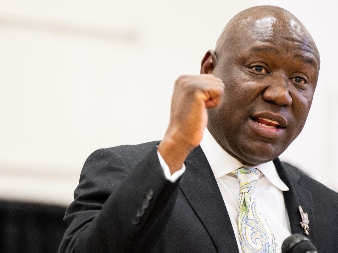 Florida high school students and civil rights attorney Ben Crump, pictured, have threatened to sue Gov. Ron DeSantis over his rejection of an Advanced Placement African American Studies course.