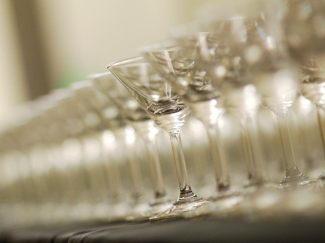 A file photo of cocktail glasses.