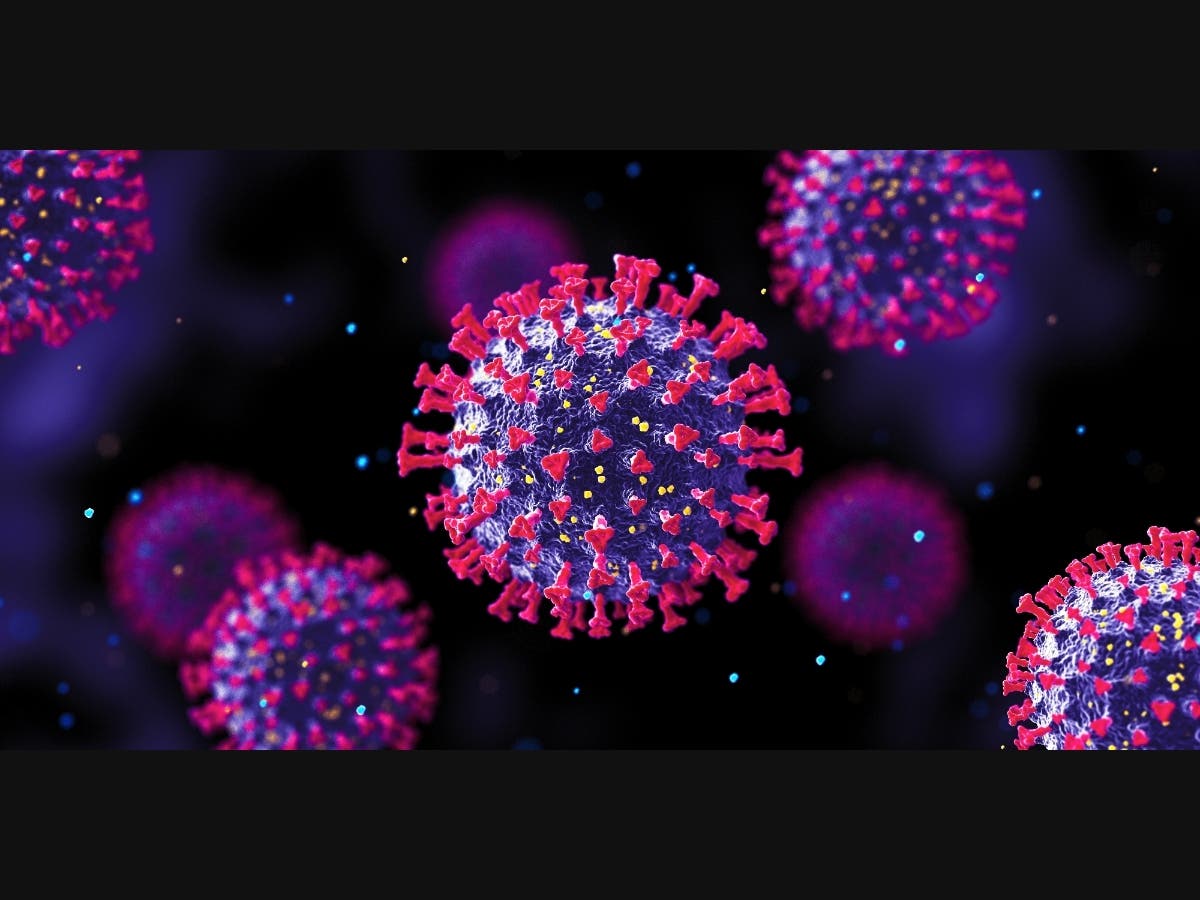 A file photo of the new strain of the coronavirus strain.