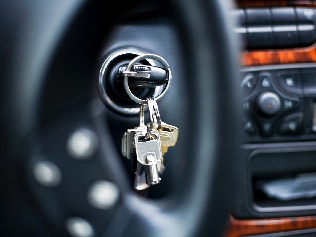 A file photo of a car key in the iginition.