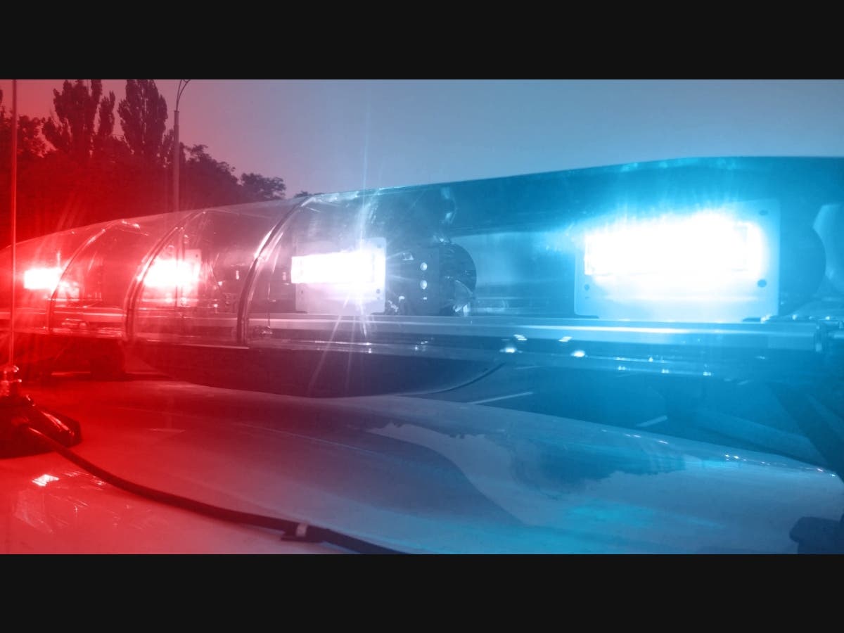 A file photo of emergency vehicle lights flashing.