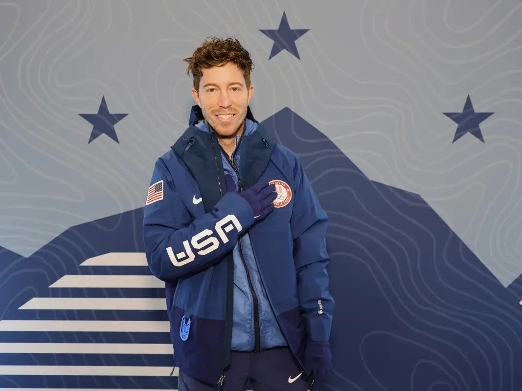 Shaun White gets fitted in Nike ahead of Beijing 2022 on January 28, 2022 in Los Angeles, California. 
