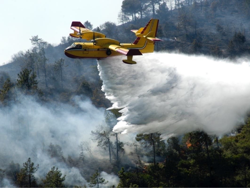Firefighters will use aircrafts around Topanga to run a drill Tuesday, which may make it seem like there's a fire in the area. 