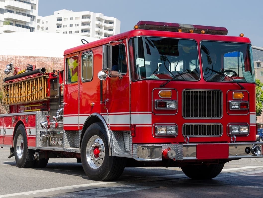 Firefighters responded to a brush fire in Malibu. 
