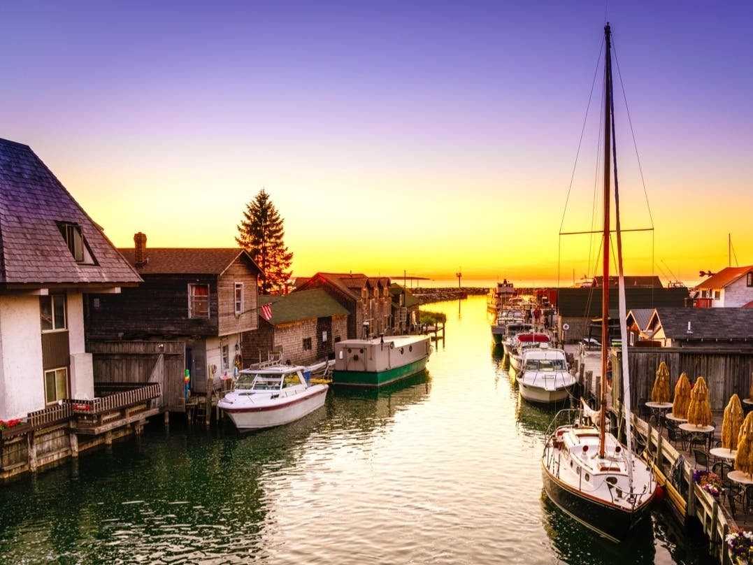 Leland, a small community of less than 500 people is famous for its historic fishing village and its charming downtown filled with local art galleries.