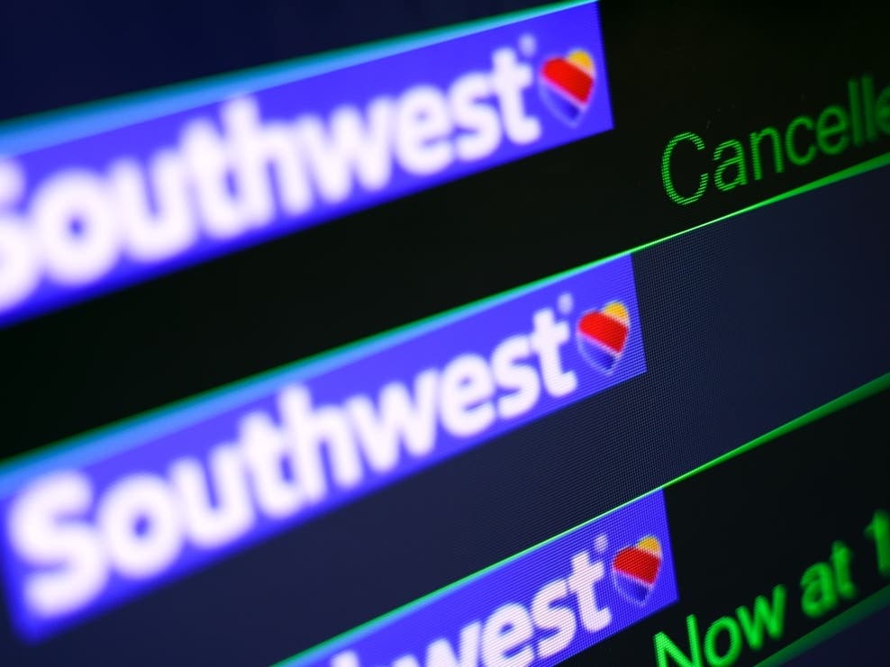 On Monday, 3,989 flights were canceled, 2,909 of which were Southwest flights.​