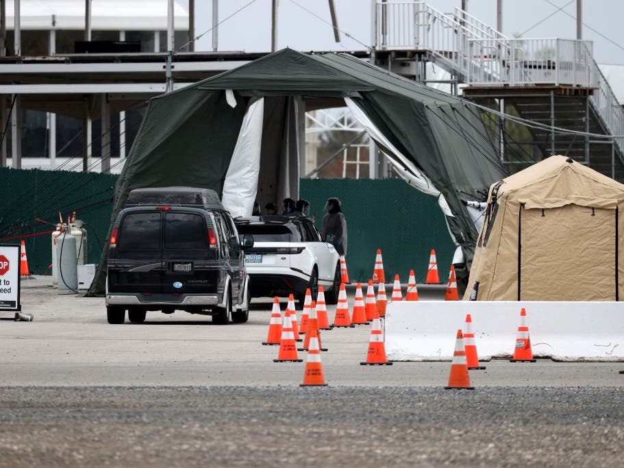 The testing site at Pimlico Race Course will be closed Tuesday, Aug. 4, due to tropical storm conditions.