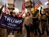 Supporters of US President Donald Trump protest inside the US Capitol on January 6, 2021, in Washington, DC. Demonstrators breached security and entered the Capitol as Congress debated the 2020 presidential election Electoral Vote Certification.