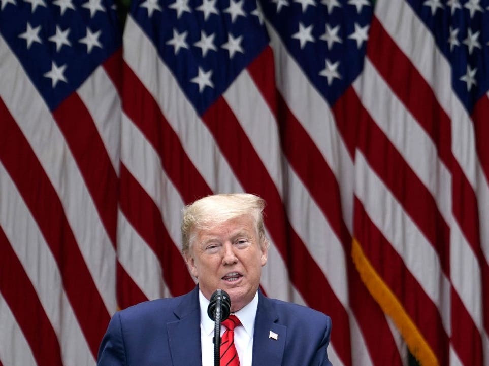 President Trump was in Atlanta Wednesday to announce a policy change designed to speed road and pipeline construction projects.