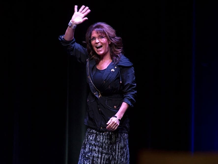 Former Republican Vice-Presidential nominee Sarah Palin on Friday campaigned for Georgia GOP Sens. David Perdue and Kelly Loeffler 