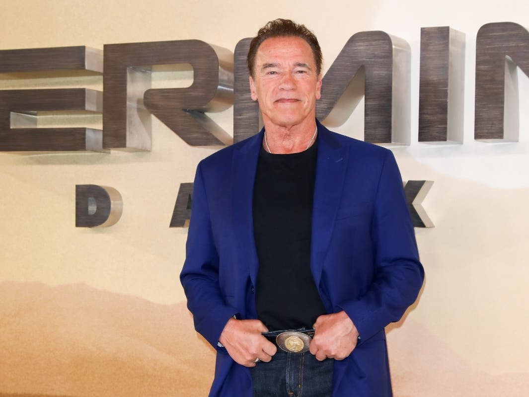 Arnold Schwarzenegger attends the "Terminator: Dark Fate" photocall on Oct. 17, 2019, in London, England.