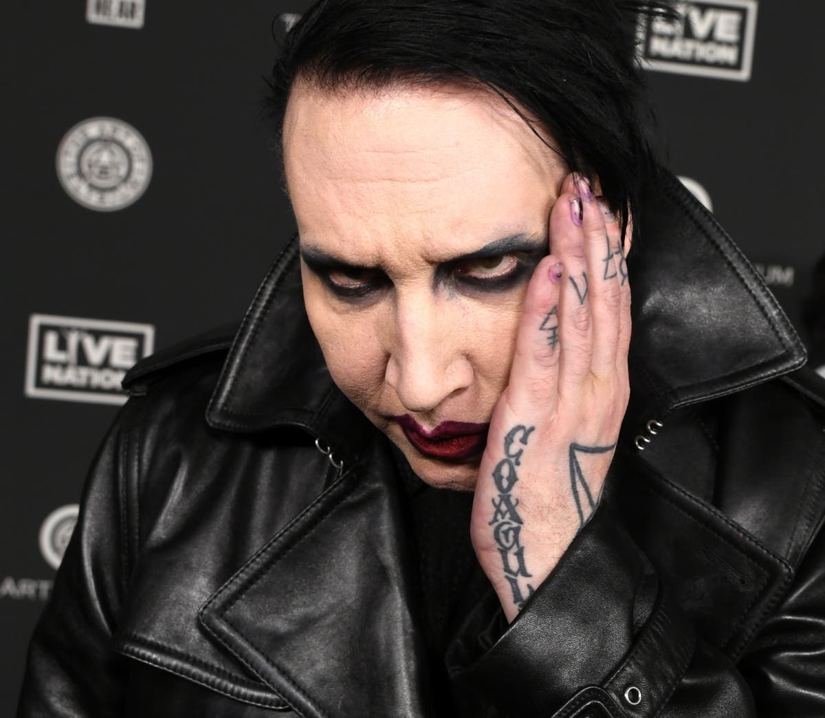 File Photo of Marilyn Manson on January 04, 2020 in Los Angeles, California. The singer has been accused abuse by more than a dozen former partners and police raided his West Hollywood home Monday.