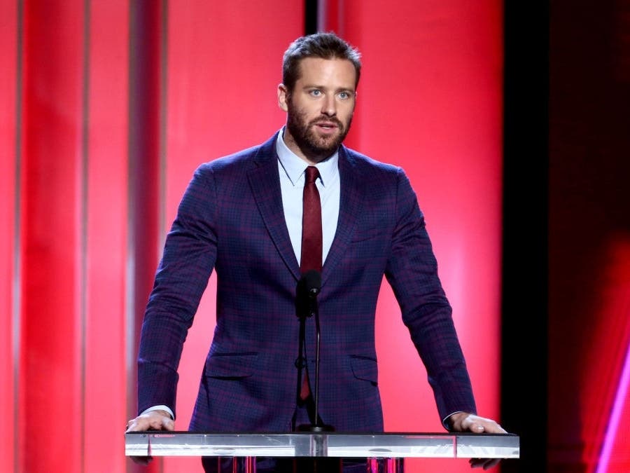 Armie Hammer speaks onstage during the 2019 Film Independent Spirit Awards on February 23, 2019 in Santa Monica, California. Prosecutors declined to file sexual assault charges against him Wednesday.