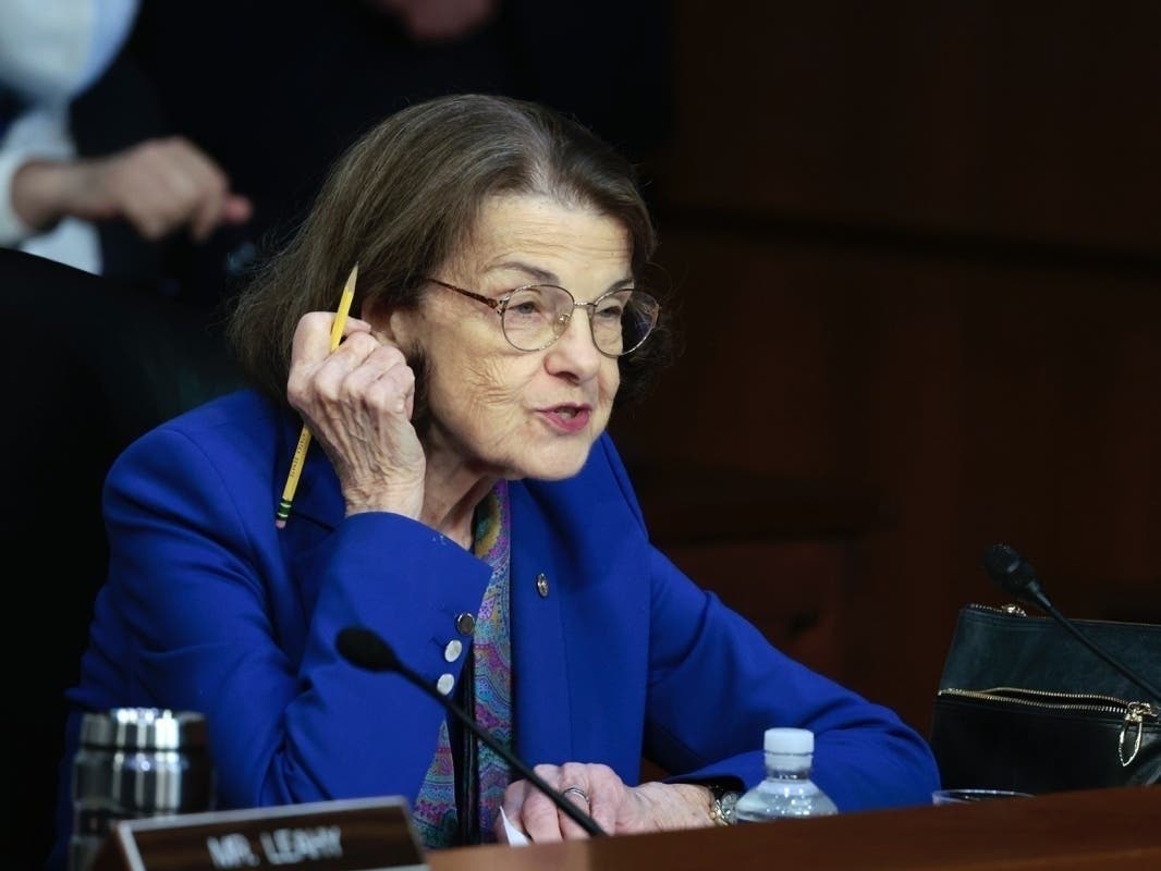 Sen. Dianne Feinstein speaks March 21, 2022, during the Senate Judiciary Committee confirmation hearing for U.S. Supreme Court nominee Judge Ketanji Brown Jackson, in the Hart Senate Office Building on Capitol Hill in Washington, DC.