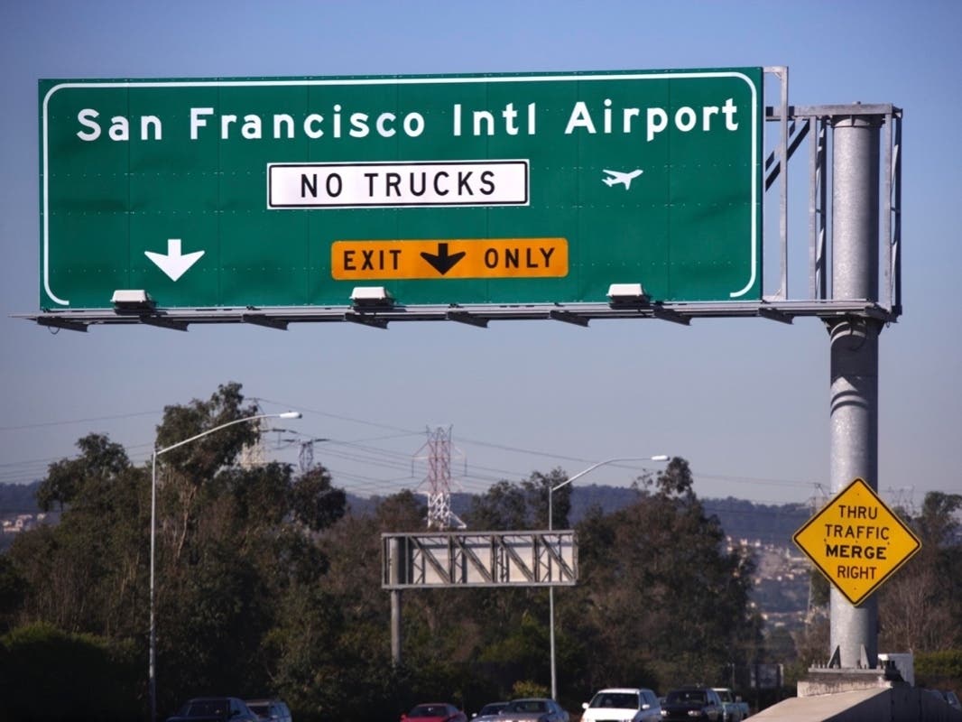 There was a car fire Wednesday at the San Francisco airport.