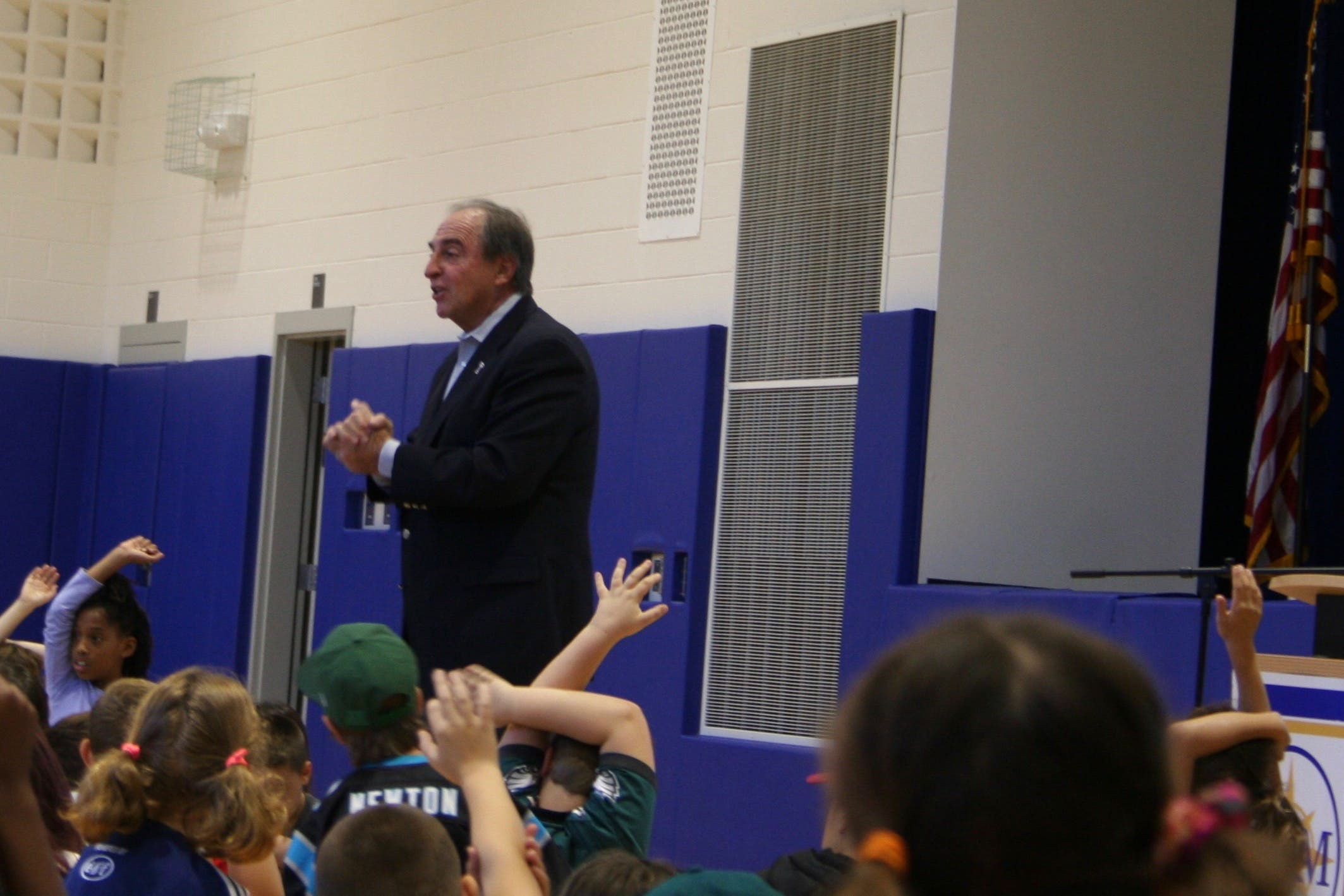 Temple Basketball Coach Fran Dunphy at AIM Academy Temple Basketball Coach Fran Dunphy at AIM Academy