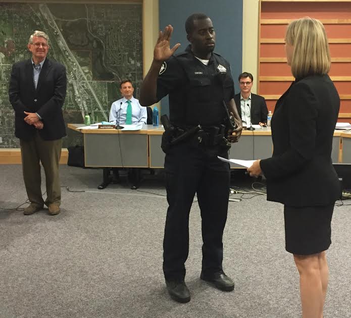 Kids Help Celebrate Promotions Of Northfield Cops Winnetka Il Patch