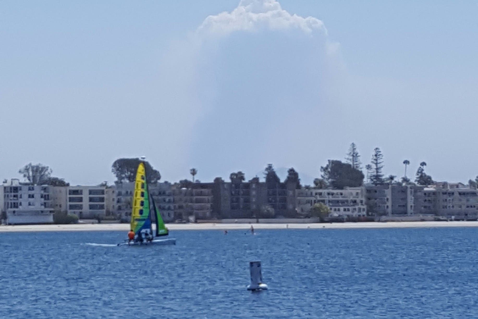 Border Fire San Diego smoke photo