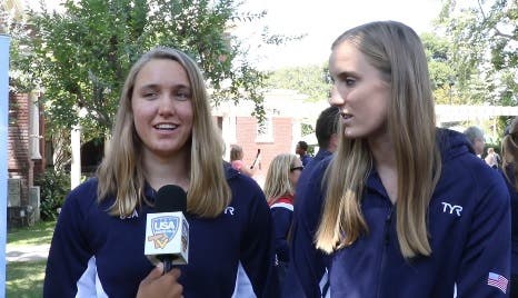 Orange County Sisters Ariel and Mackenzie Fischer Womens Water Polo 2016