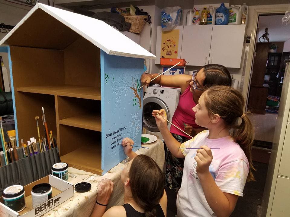 Silver Award Girl Scout Project, Lake Forest, Little Free Library Silver Award Girl Scout Project, Lake Forest, Little Free Library