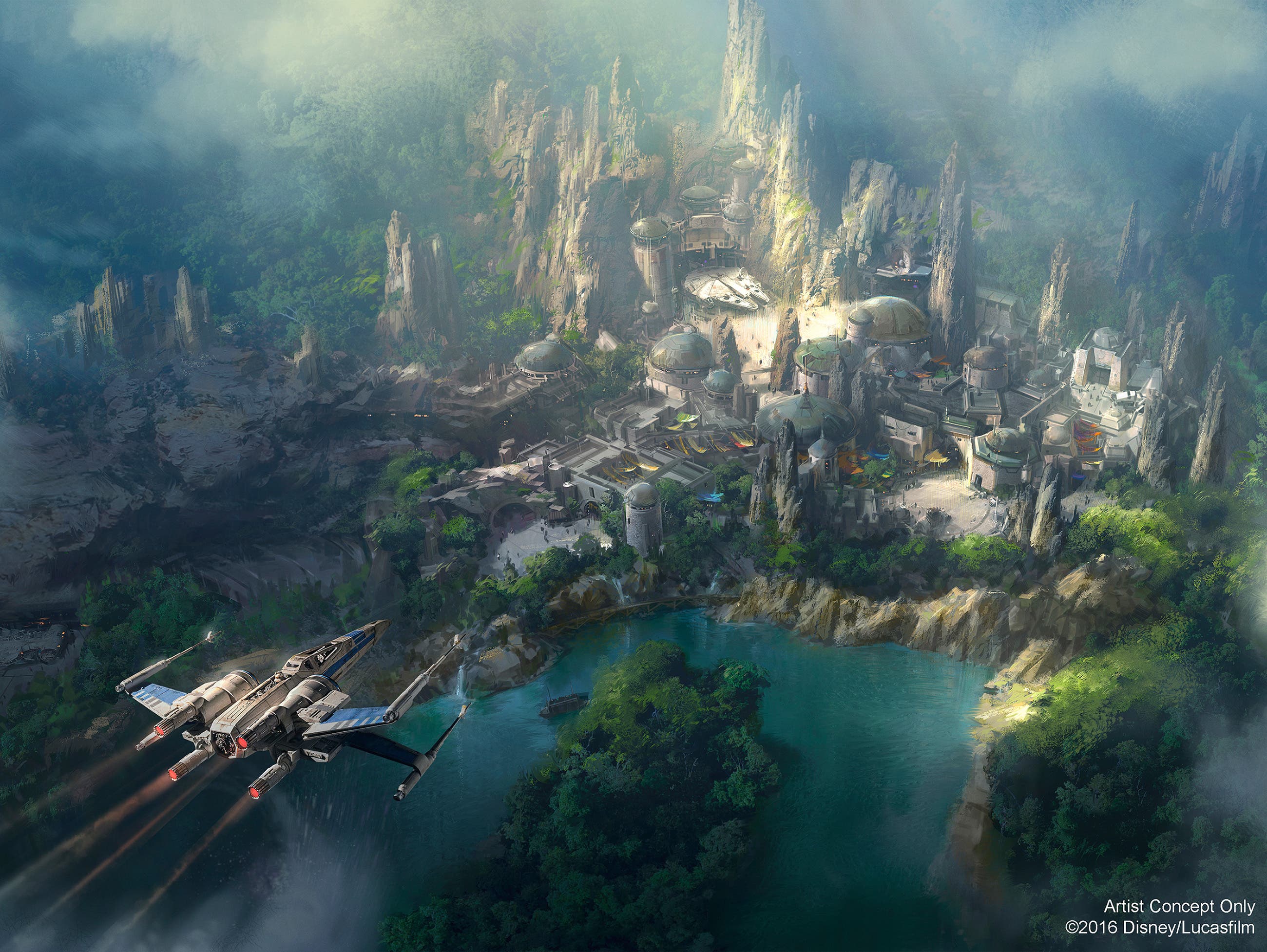 Disney's Artist Rendering of Star Wars Land (Courtesy)