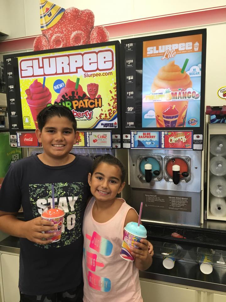 Happy Birthday 7-11 -- Free Slurpee Day Picture from Lake Forest (courtesy)
