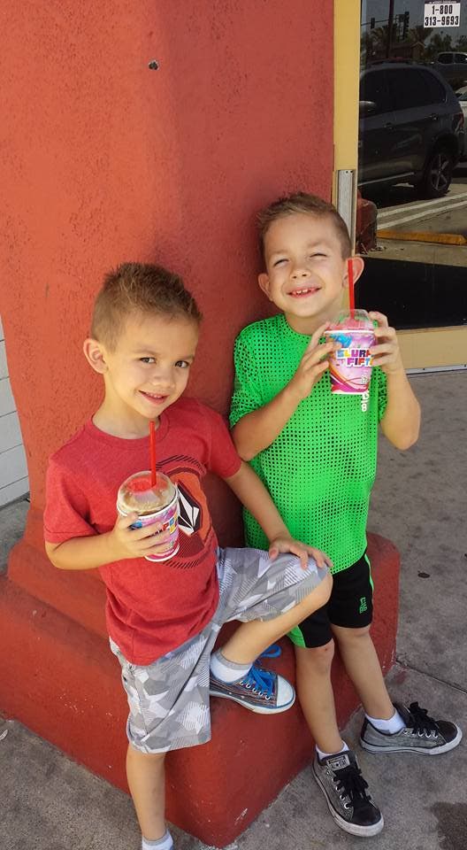 Kimberly Mora took these two cuties for a free 7-11 Slurpee in Yorba Linda (courtesy)