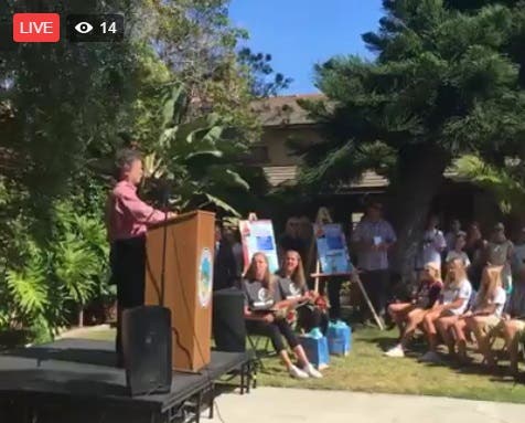 Laguna Beach Mayor Steve Dicterow at Water Polo Press Conference Laguna Beach Mayor Steve Dicterow at Water Polo Press Conference