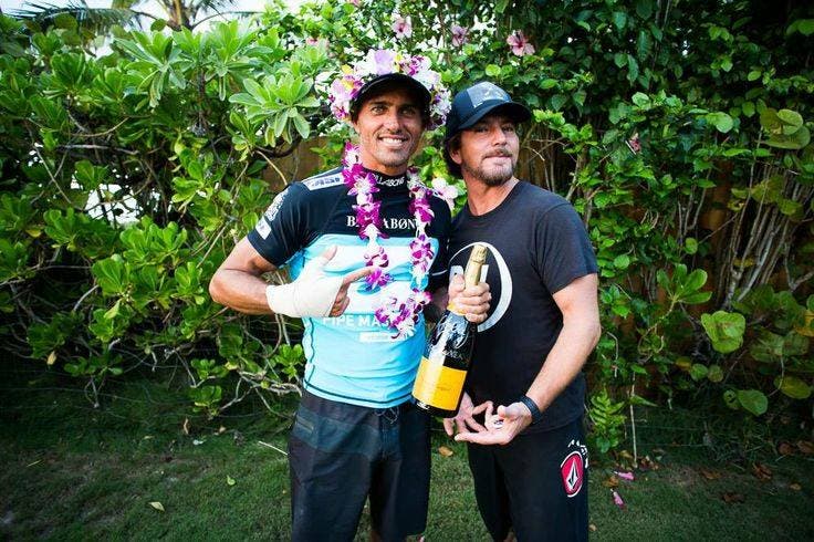 Kelly Slater and Eddie Vedder at Ohana Music Festival