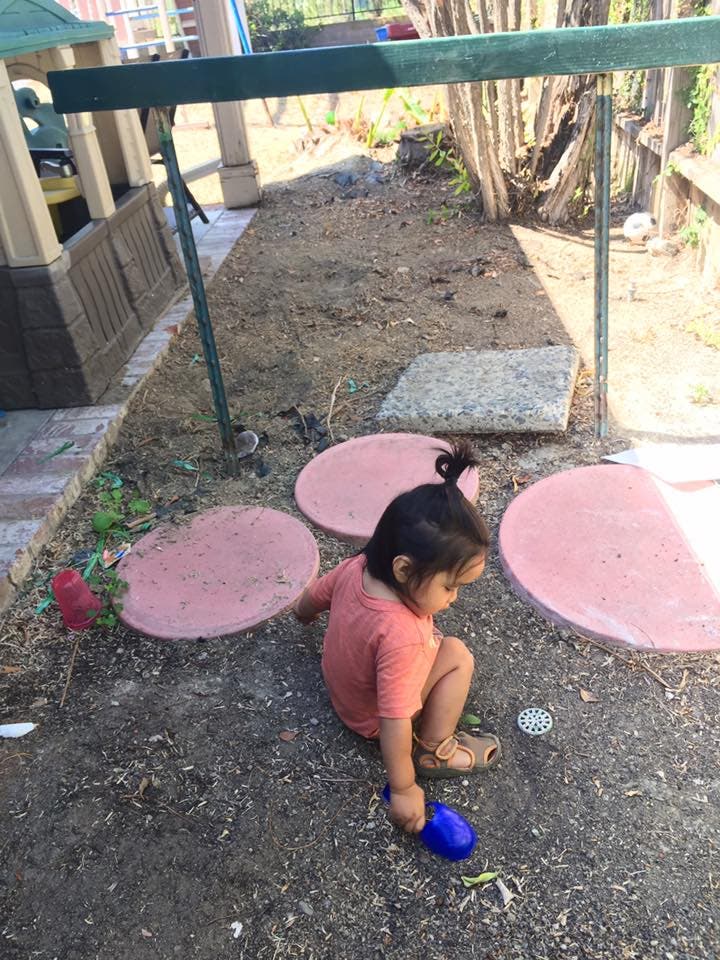 Covering up dirt, prior to fantasy land redo, was imperative for this OC mom (Courtesy)