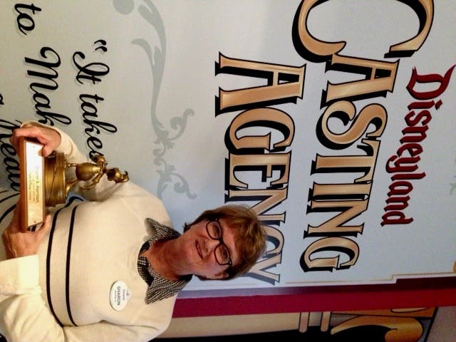 Sharon Harrison, celebrating her 40th Anniversary at Disneyland Resort (courtesy)