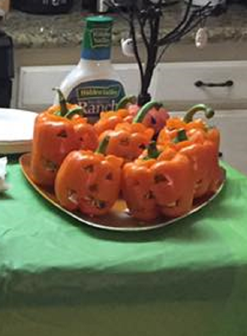 Halloween Peppers with Ranch Dressing (Stacia Godown, photo) Halloween Peppers with Ranch Dressing (Stacia Godown, photo)
