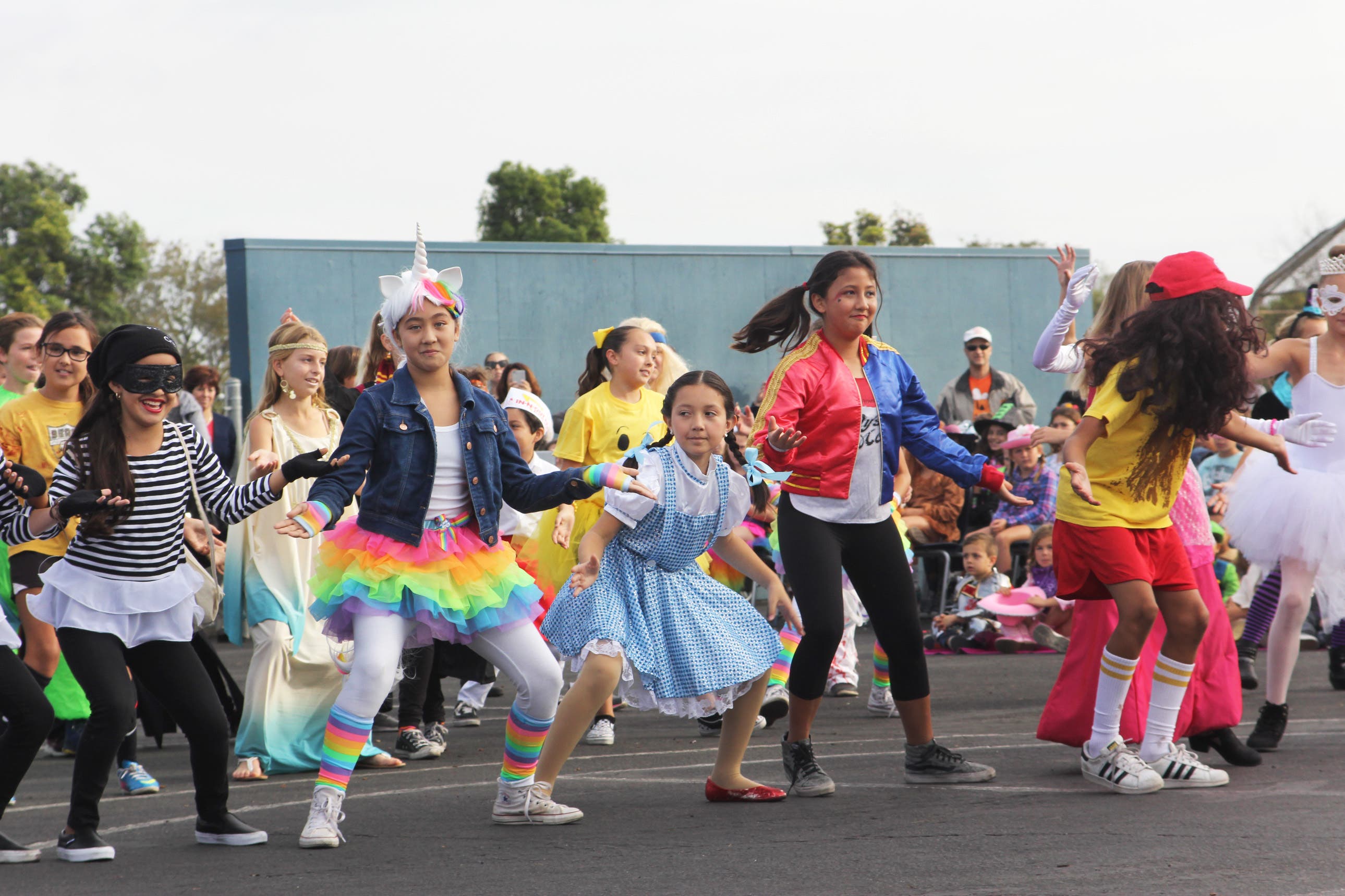 Hopkinson Elementary School Student's Flashmobbed Thriller Style for Halloween 2016 (courtesy) 