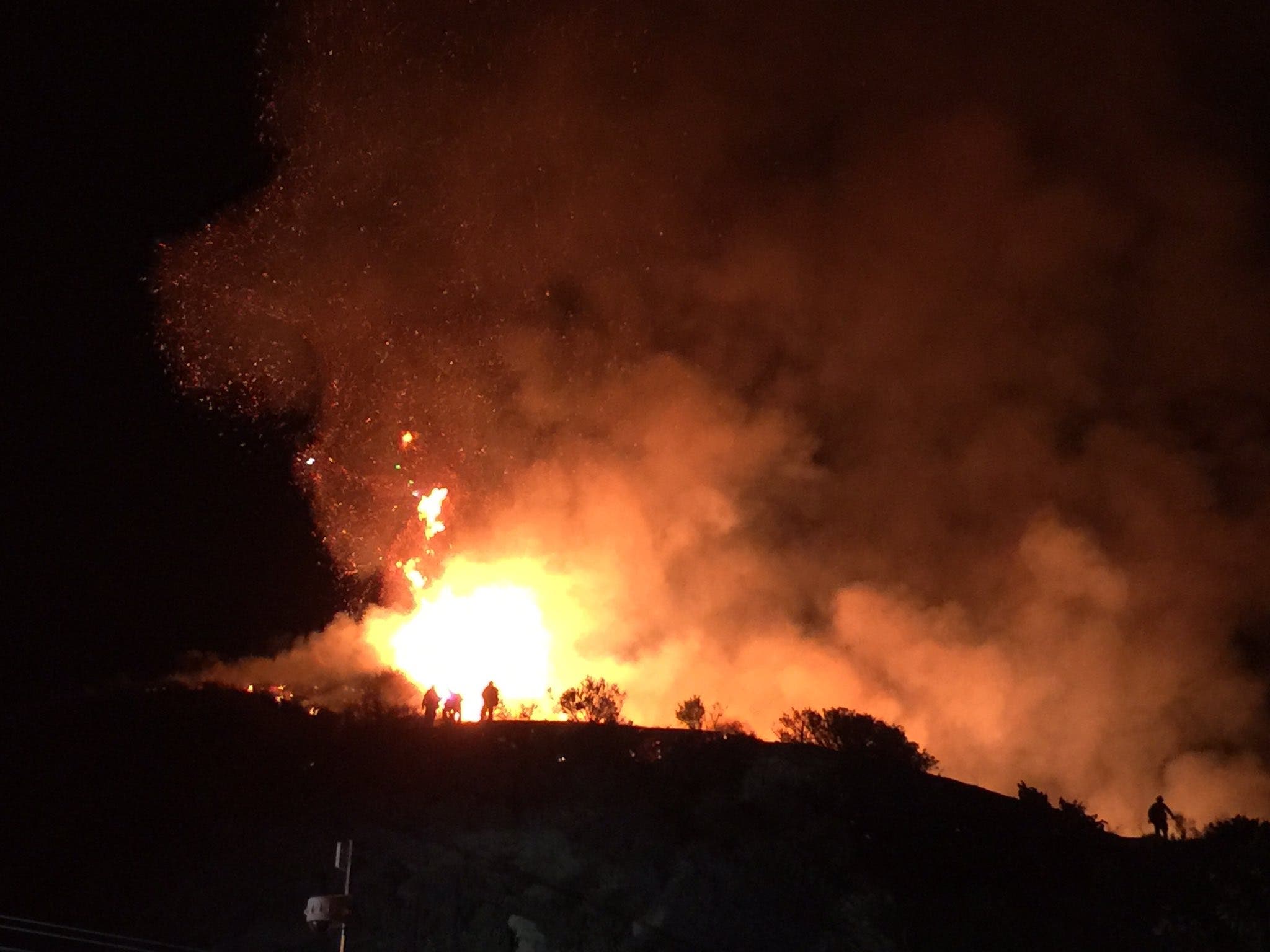 OCFA and Laguna Beach Fire Departments worked to halt the blaze on Nov. 18