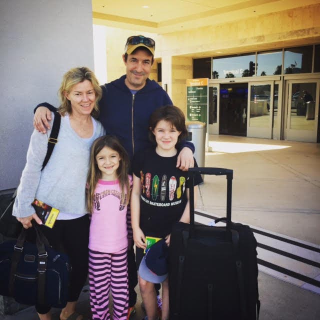 Jennifer and Josh Cummings, with their children Claire, 6 and Sloane, 8, from Denver, Colorado. (Amy Spurgeon Hoffman) Jennifer and Josh Cummings, with their children Claire, 6 and Sloane, 8, from Denver, Colorado. (Amy Spurgeon Hoffman)