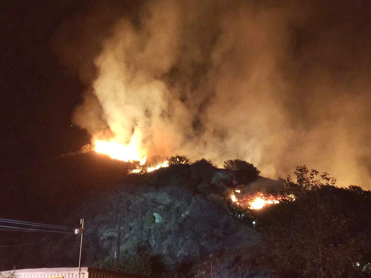 Laguna Canyon Road Fire, Nov. 18 OCFA
