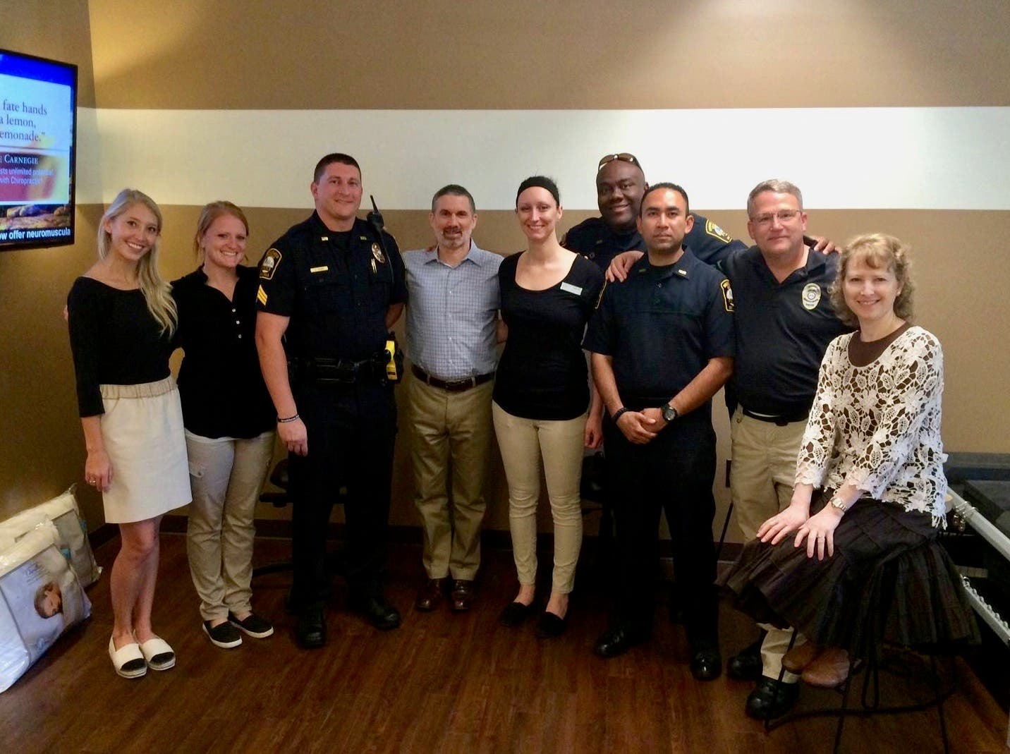 Complete Spine Solutions Team and Brookhaven Police