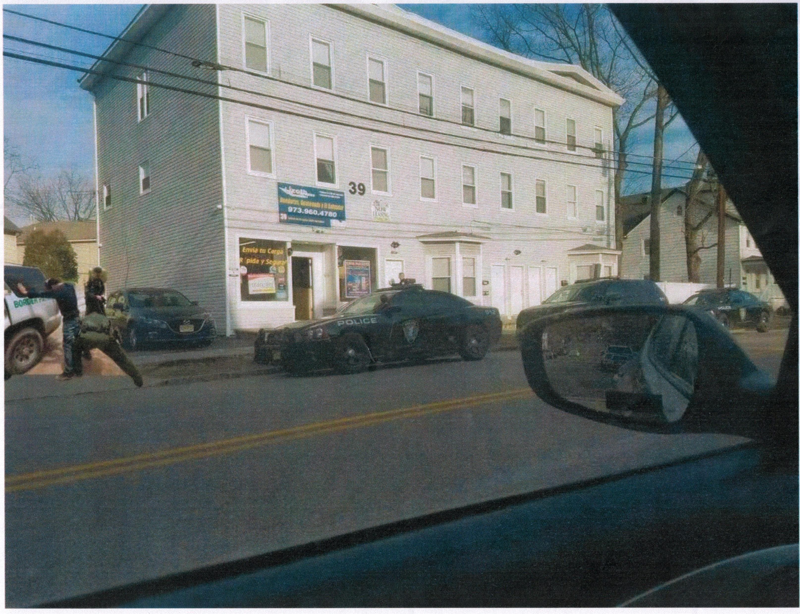 A fake image claiming to show Border Patrol agents in Morristown