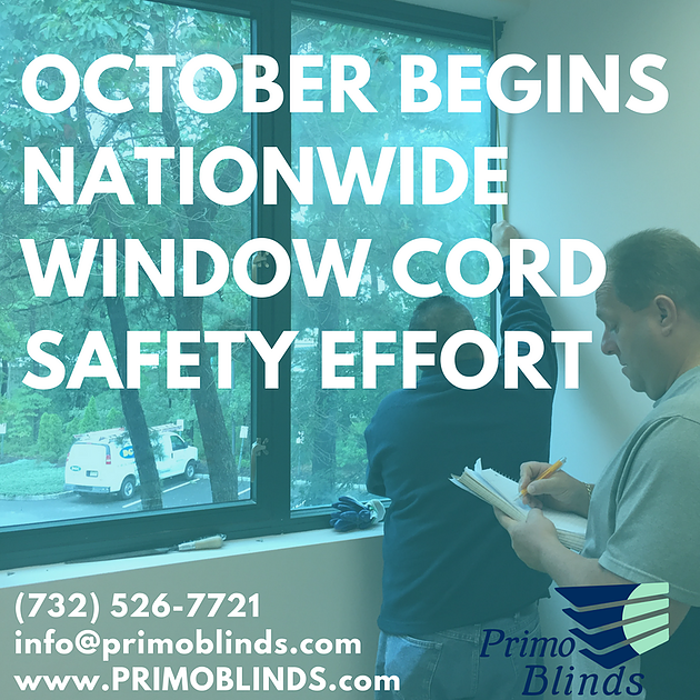 October Begins Nationwide Window Cord Safety Effort 