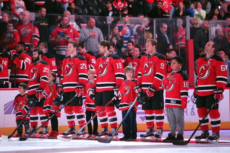 Devils Players and Cancer Survivors