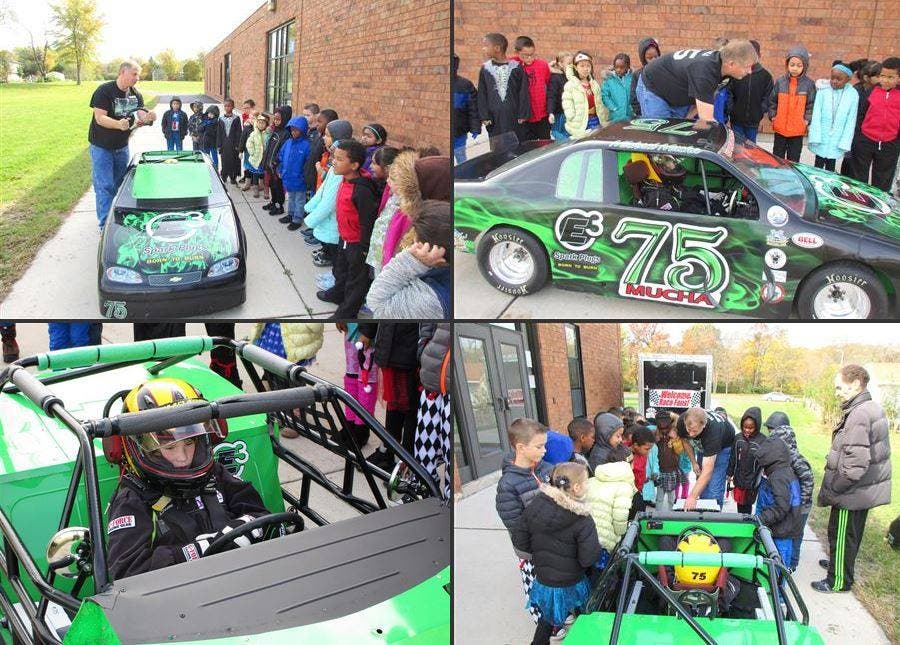 Michael Mucha at Carer Day with Super Cup Race Car Michael Mucha at Carer Day with Super Cup Race Car