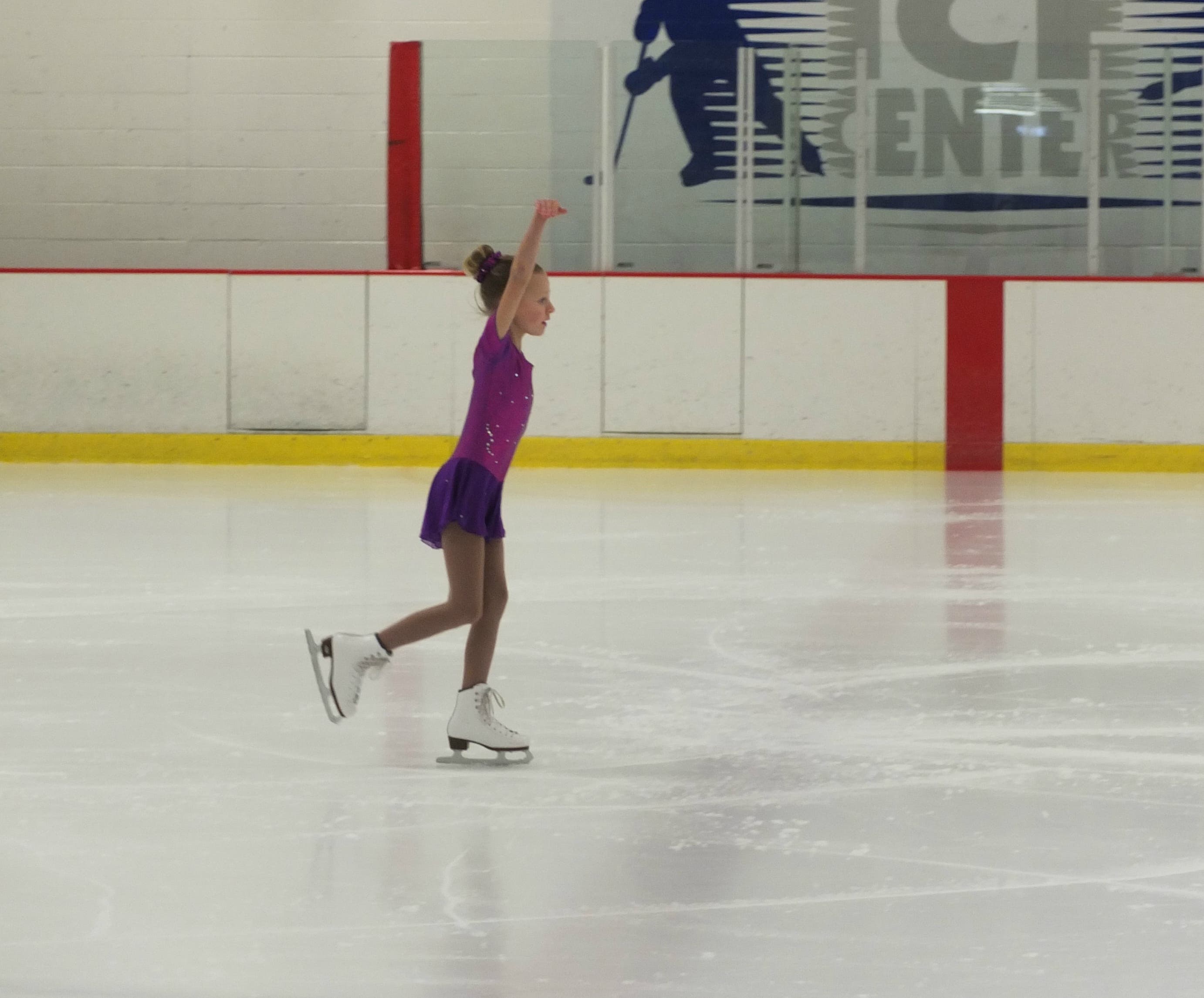 Mia Adams at The Freeze Basic Skills Figure Skating Competition