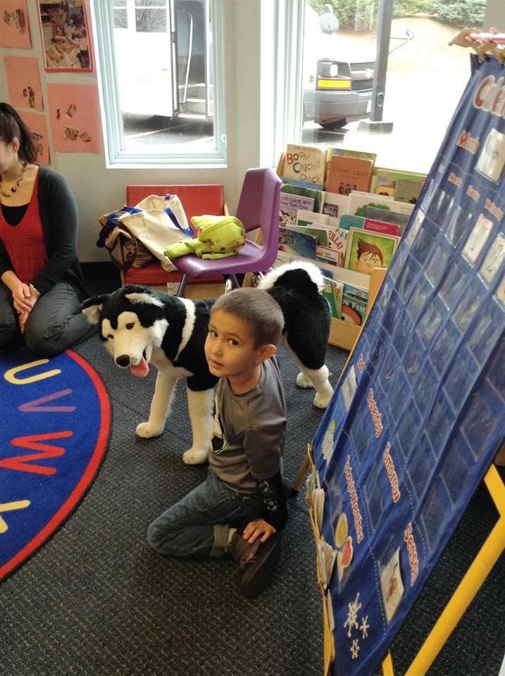 Naperville Humane Society teaching our children proper pet handling and care.