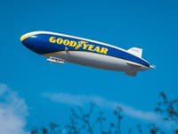 Iconic Goodyear Blimp Makes Rare SoCal Beach Touchdown